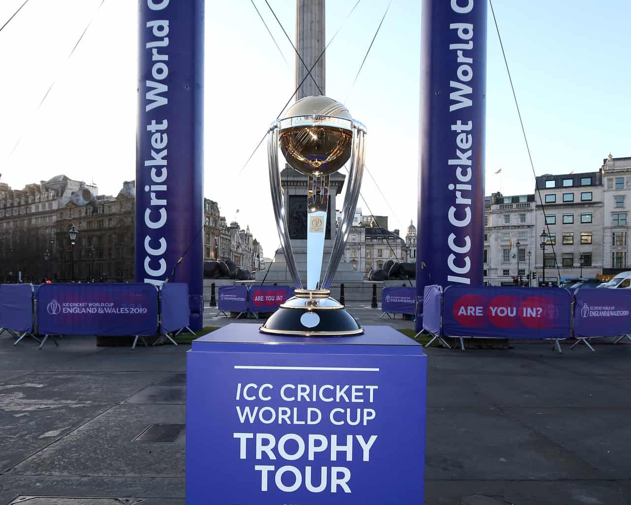 Cricket World Cup: 100 Days to go launch event in Trafalgar Square