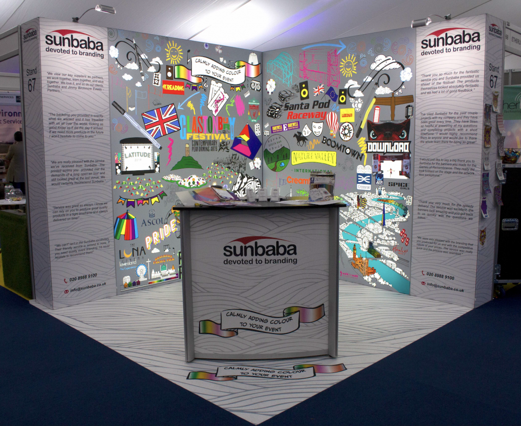 Sunbaba Stand at The Showman's Show