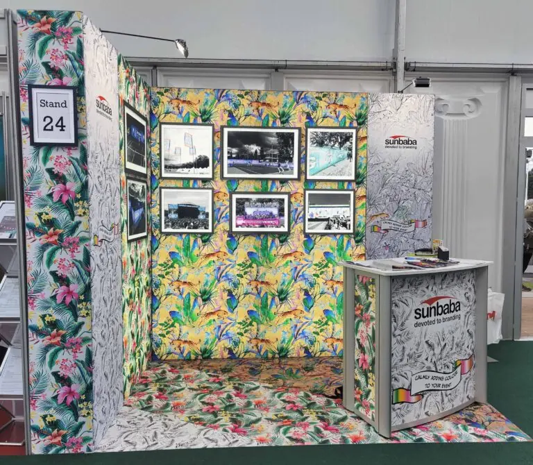 Exhibition tension fabric graphic