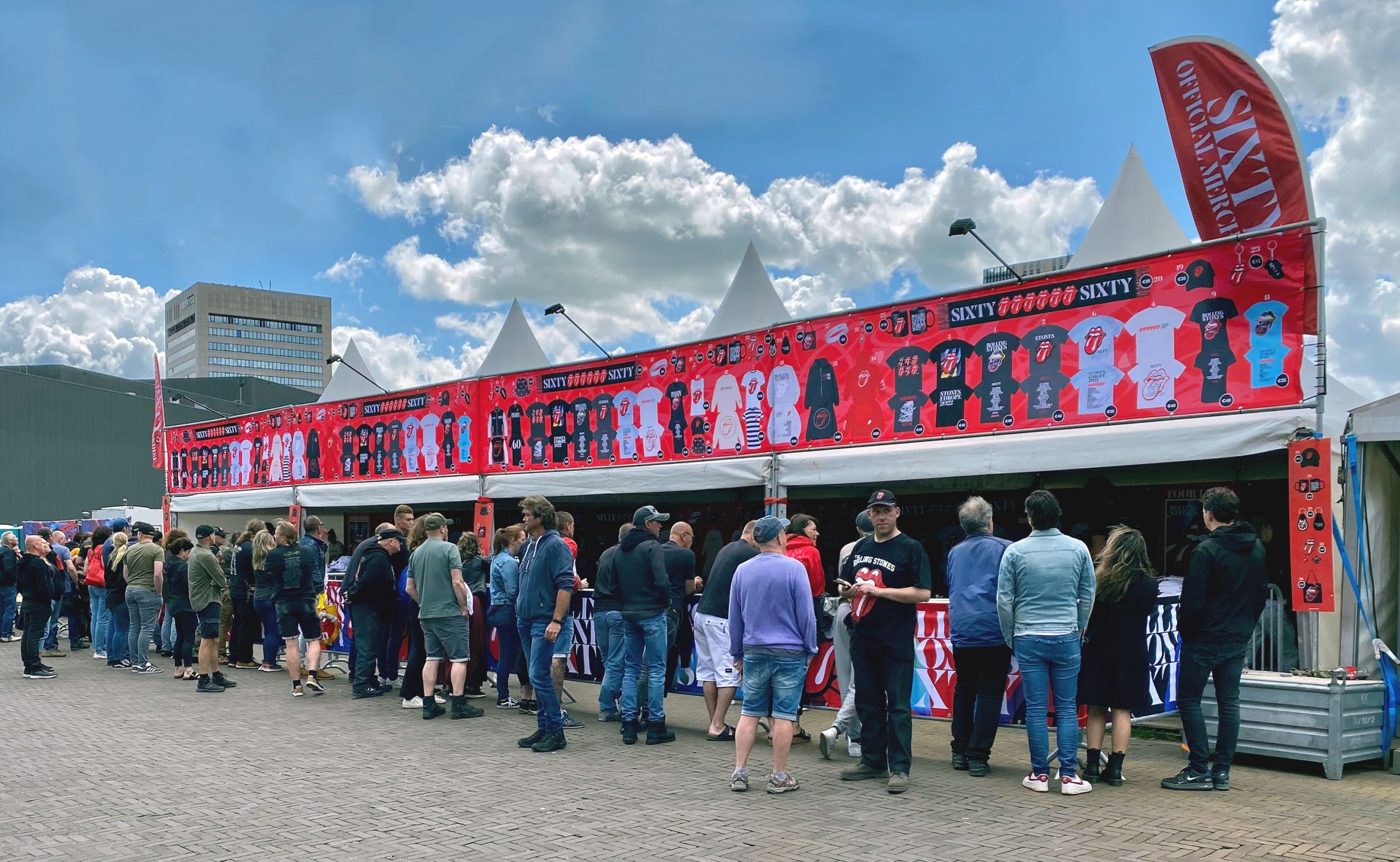 The Rolling Stones Merchandise Stands | Sunbaba